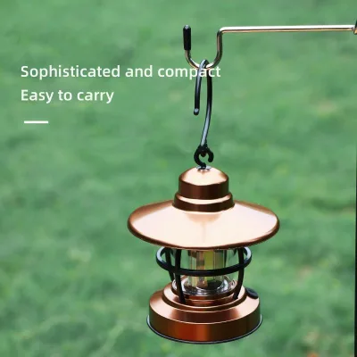 Waterproof LED Camping Lantern Battery-Powered ABS Material for Hiking Fishing & Outdoor Activities