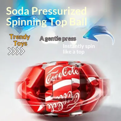 Cross-border E-commerce Push-and-twist Transforming Soda-themed Fidget Spinner Colorful Stress-relief Plastic Press-and-spin