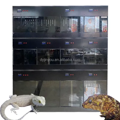 New large PVC reptile container snake turtle mane lion gecko beard dragon ciliary horn keep palace top grid feeding shell