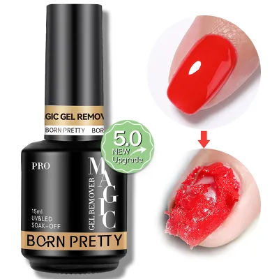 BORN PRETTY PRO 15ml Harmless Fast Gel Remover Nail Polish Private Label No Hurts Free Acetone Burst Magic Remover Gel
