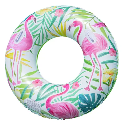 Child Cross-border Retro Striped PVC Inflatable Portable Lifebuoy Swimming Ring Eco-Friendly