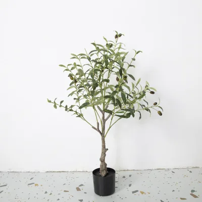 Luxury Artificial Olive Tree Realistic Green PE Faux Plant for Home Office Indoor Decoration Large Potted Silk Trees Ornament