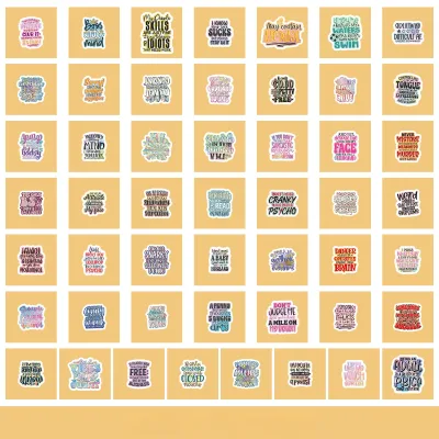 Cartoon Vinyl Decorative Sticker Waterproof PVC Kiss Cut Sticker DIY Account Books Decals Sticker for Promotional Gifts