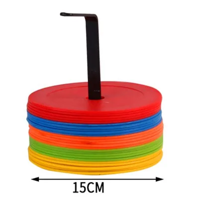 Free Sample Wholesale Obstacles Training Soccer Field Marker Flat Disc Football Trainer 50 Pcs Round Soccer Flat Marker