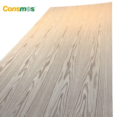 CONSMOS 4*8ft Poplar Core Ash Veneer Laminated Fancy Plywood for Decoration or Door