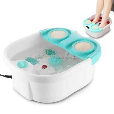 Cheap Low Price Foot Spa Bath Machine Wash Basin Tub with Bubble and Massage Rollers Keep Water Warm 3-5L ABS+PP