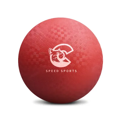 Speedballs Custom Printed Logo Rubber Soccer Ball 8.5 Inch Kids Dodgeball for Playground