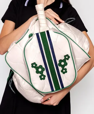 Water-resistant Recycled Nylon Travel Training Pickleball Bag for Women & Girls 30-40L Capacity Customizable Sports Tote