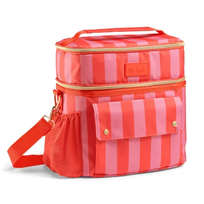 Hot Sale Cooler Bag-Dual Compartment Leakproof Soft Sided Crossbody Strap Capacity Polyester