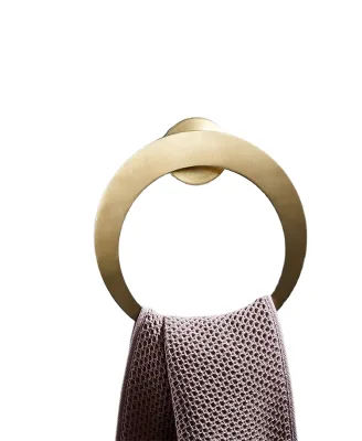 Stainless steel brushed gold towel rack simple bathroom rack bathroom wall storage rack tissue holder clothes hook