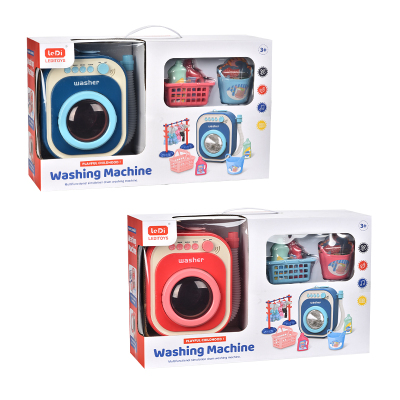 Fantasy Mission Force Washing Machine Washing Lights Music Water Spinning Washing Machine Toy