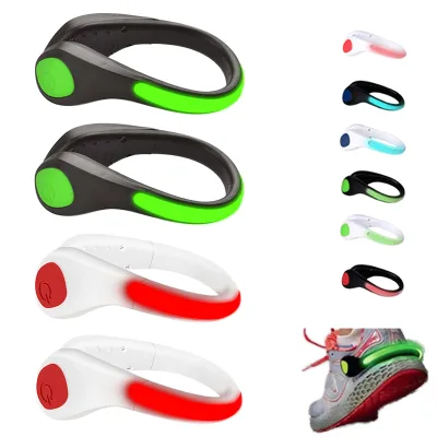 Shoe Decoration Charm Running Sports Safety Light Weight Outdoor Night Runner LED Shoe Clip Light for Jogging Cycling Biking