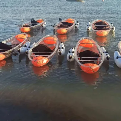 Travel Vlogger Favorite Transparent Boat Two Man Lake Sea Shooting Kayak