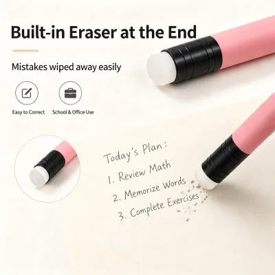 Portable Multi Color Twist Erasable Gel Pens Frosted Textured Barrel Thermally Erasable Ink Click Gel Pens for Office Paperwork