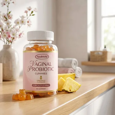 Healthife OEM Probiotic Gummy for Vaginal Health Supplement Pineapple Flavored Womens Probiotic Gummies