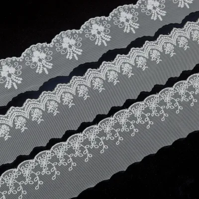 Hot Selling Clothes Decoration Border Trim Lace Cotton Border Lace Trim