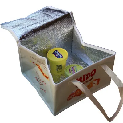 Grocery Thermal Tote with Leakproof Inner Layer for Cooked Meal Transport Ideal for Outdoor Dining