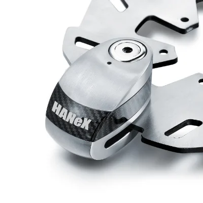 Alarmed Motorbike Brake Alarm Disc Lock 6mm Pin 557g With 120dB Alarm Black Yellow Sliver Orange Green Bike Disk Lock