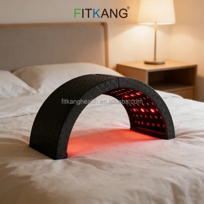 Portable Mini Sauna by Fitkang - 12 Red Lights & 100 Healing Stones, Adjustable Heat for Full-Body Wellness & Relaxation