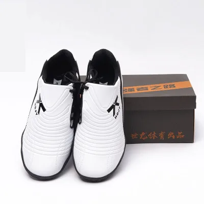 Taekwondo Training Equipment PU Martial Art Shoes with Side Ties Cotton Fabric Lining