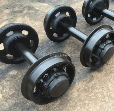Solid Cast Steel Material Mining Truck Wheels Thickened Car Wheelset Mine Car Wheel for Mining Machines