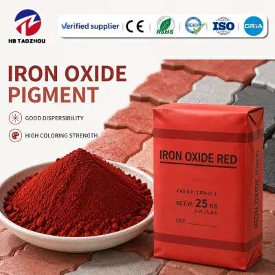 Iron Oxide Red 130 Inorganic Pigment for Concrete Cement Colored Brick Paver Terrazzo Precast High Tinting Strength Non Fading