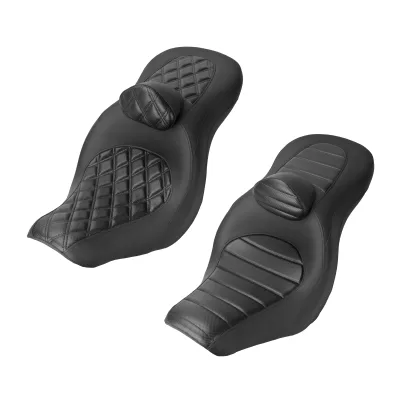 Motorcycle Two up Seat With Backrest Driver Passenger Saddle Cushions Seat for Harley Softail Low Rider S Sport Glide 2018-2024