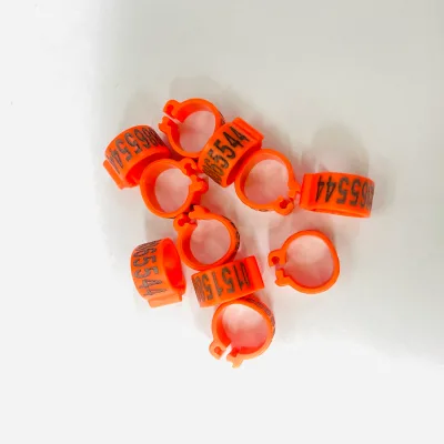 Birds Foot Rings Inner Diameter 8mm Plastic Clip Ring Pigeon Quality Foot Ring