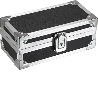 Aluminum Coin Case , Durable Locking Cash Storage Case,Coin Collection Case Aluminum Coin Box