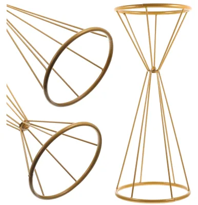 Cheap Metal New Short Luxury Decoration Flower Gold Table Wedding Centerpiece