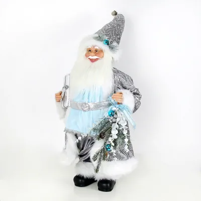 Xmas Gift Christmas Ornament Indoor Santa Claus Figurines 36 Inches Santa Claus Decor Santa Claus Figurines Large