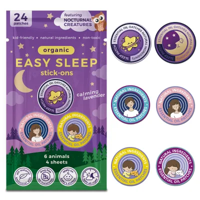 OEM Wholesale Sleep Patch with Melatonin and Essential Oil Natural Ingredient to Improve Sleep Quality 24pcs Sleep Stickers