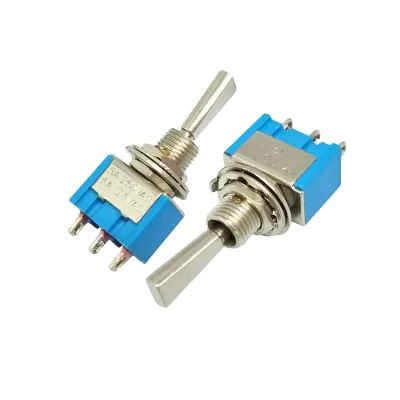 6mm Button Switch Mts-102 / 103 Flat Handle Toggle Switch 3-pin Flat Head Button Toggle Switch