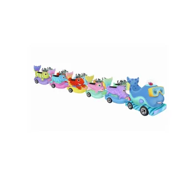Kiddie Amusement Park Electric Train Manufacturer Children Ocean Sea Animals Trackless Tourist Train Rides