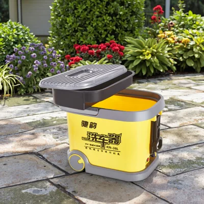 Portable Rechargeable Outdoor Cleaning Machine Multipurpose Pressure Washer for Car Wash Brushes Included