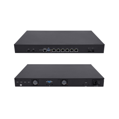 Fast Delivery 1U 6*2.5GB VPN Firewall Server X710 I7-4700M Q6*2.5GbE+4*SFP+ AES-NI Hardware Encryption Rackmount Barebone