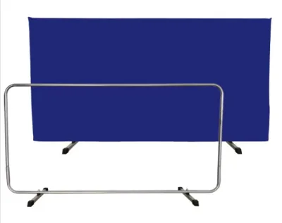 Detachable Baffle Table Tennis Barriers Oxford Cloth Galvanized Iron Pipe Blue/Black 140x75cm Training/Competition HV Brand