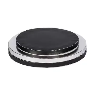 Elegant Black Paper Cake Boards - Assorted Shapes for Professional Baking