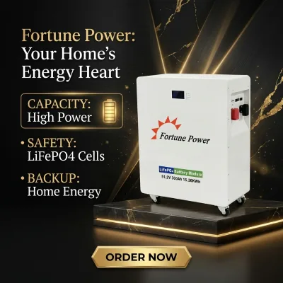 Solax 51.2V 300Ah LiFePO4 Lithium Battery Solar Storage System with Inverter Model FP 51.2-300 8-Year Warranty off Grid/Hybrid