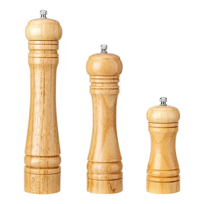 10 Inches 2 in 1 Salt Pepper Mill Grinder Adjustable Coarseness Wooden Super Big Size Manual Salt and Pepper Grinder Mill Giant