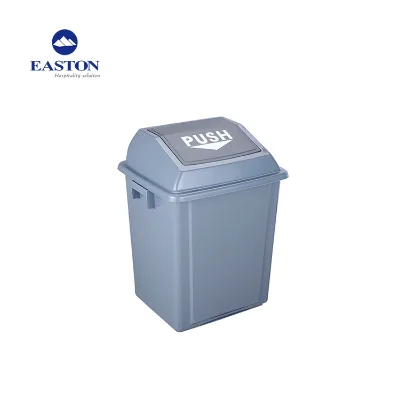 Hotel Room 25 Litre Capacity Waste Bin Grey Color Public Area Recycle Waste Bin