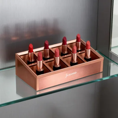 HPL Wall Mounted Multi-functional Lipstick Organizer Display Stand with Save Space Storage for Cosmetic Makeup