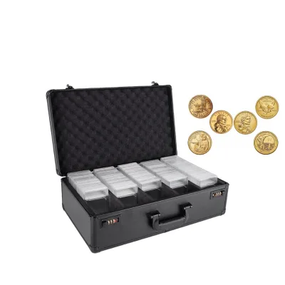 OEM Coin Holder Storage case Collected Gold Coin Presentation Box for Coin Etuis Collector