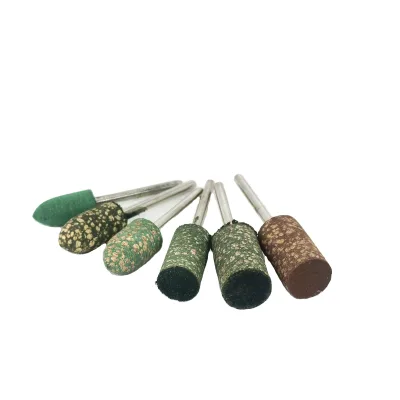 Set of 5 Mounted Grinding Stone Abrasive Belts 3mm Thickness Medium High Hardness Steel Ceramic Zirconia Polishing Rubber Head