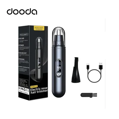 DOODA Battery-Powered Painless Electric Ear & Nose Hair Trimmer for Men-Mini Portable Travel Size Car Use