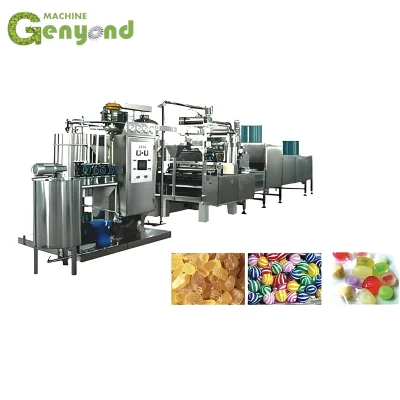 Full Automatic Hard Gummy Candy Lollipop Toffee Candy Production Line From Factory Good Price