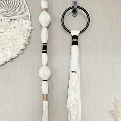 Wholesale Factory Price Macrame Tapestries Handmade Wall Hanging for Indoor and Outdoor Toilet Decor Wall Ornament