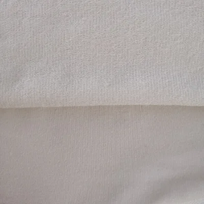 High Quality Organic Knitted Bamboo Hemp Spandex Stretch Terry Cloth Fabric GOTS Certified Soft Dyed Pattern for Garment Use