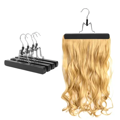 2025 Hot Seller Portable Wig Hanger for Travel Compact and Convenient Hairpiece Storage Extra Long Wig Hanger