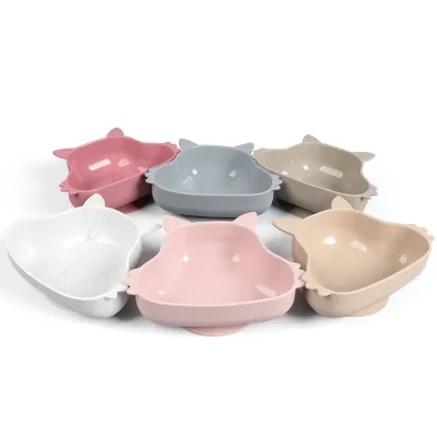 Eversoul Custom Silicone Products Slip Resistant Squirrel Animal Shape Suction Bowl Microwave Dishwasher Safe Baby Bowl